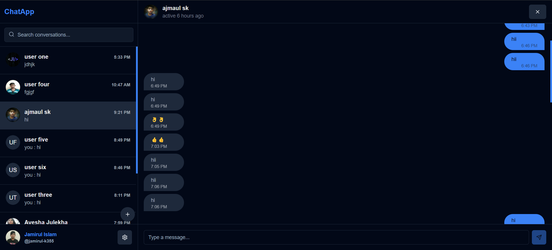 Real-time Chat App